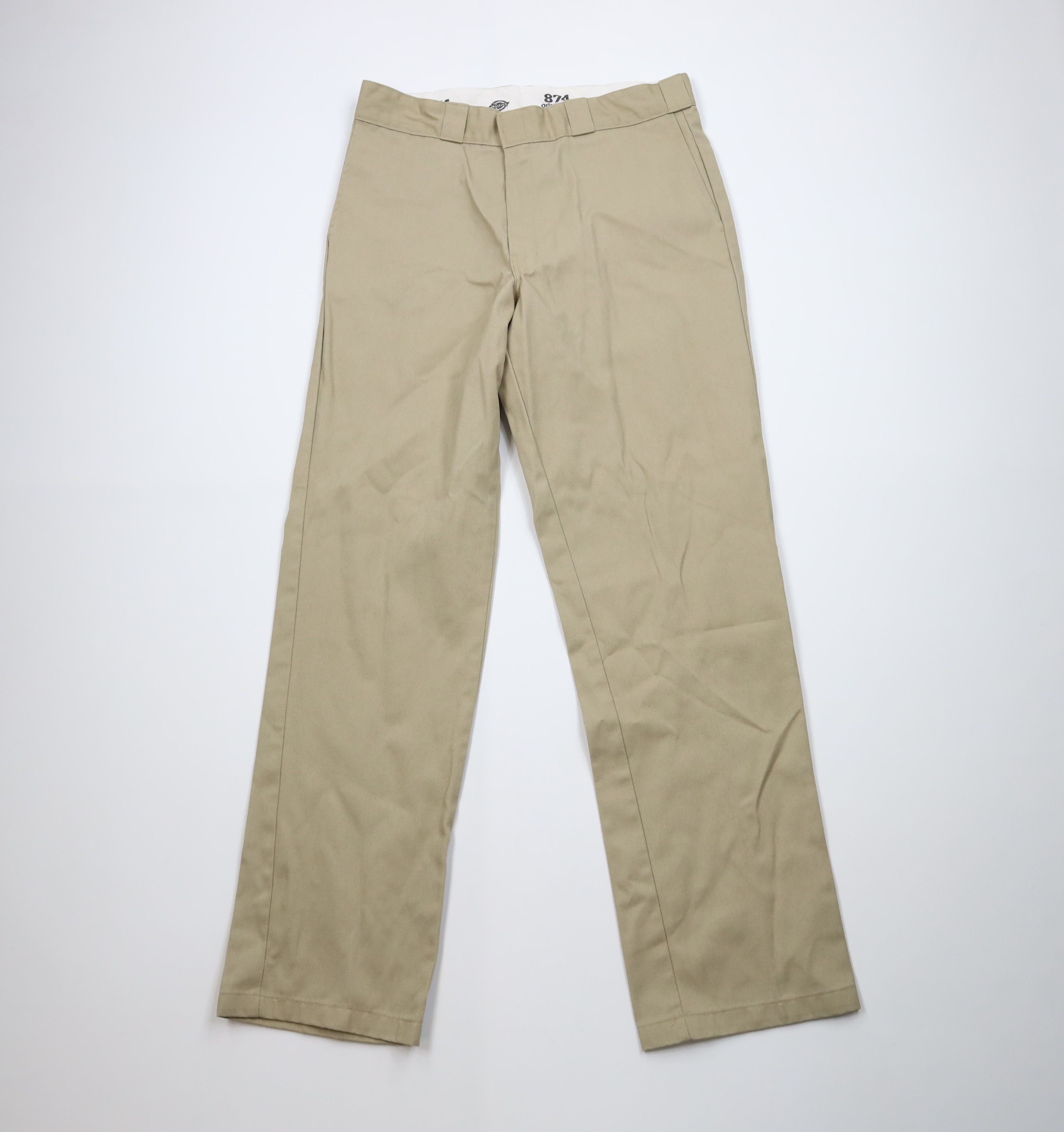 Dickies Vintage Y2K Dickies Original Wide Leg Workwear Pants Beige Size US 34 / EU 50 - 1 Thumbnail