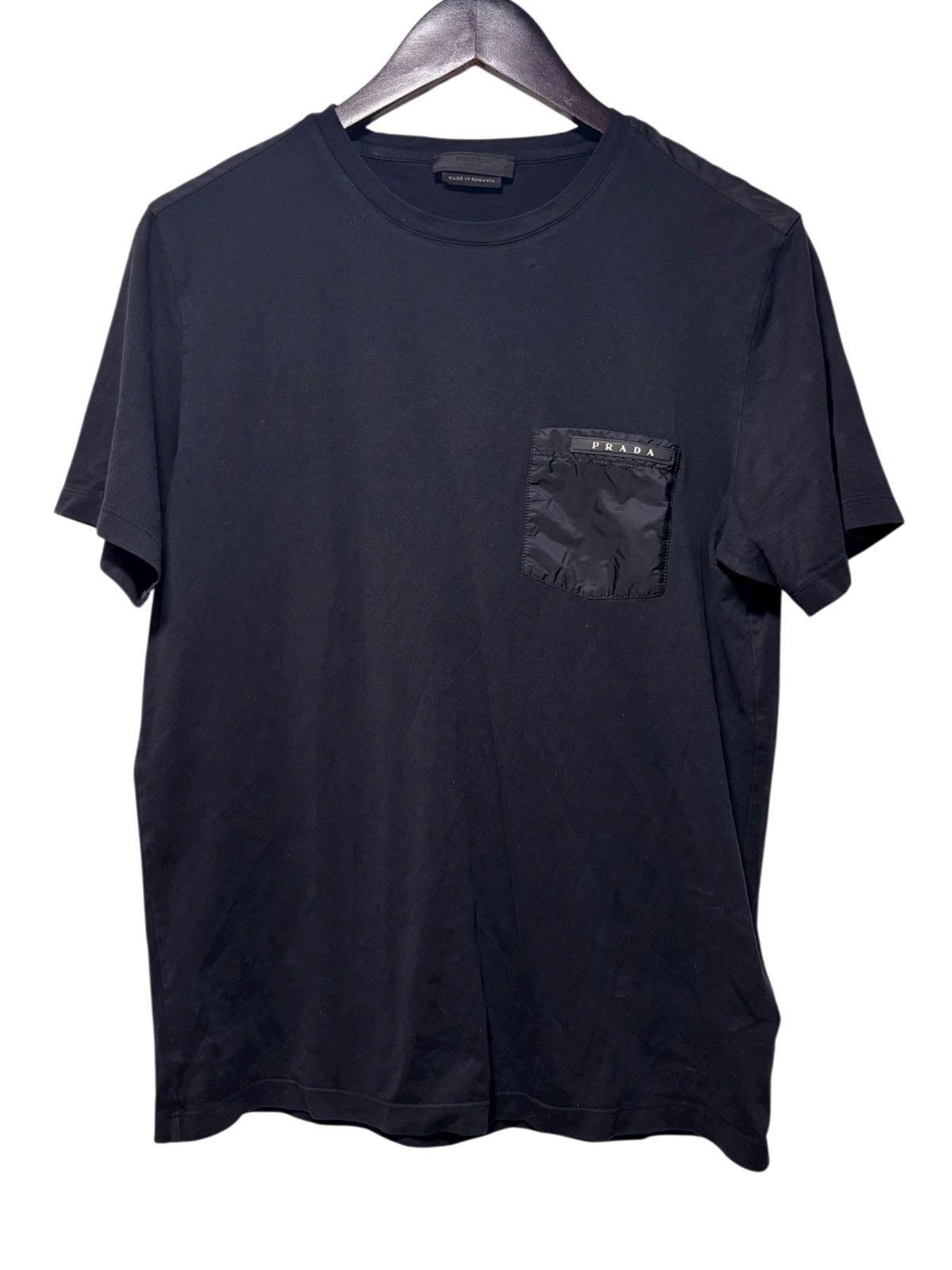 Prada Prada Nylon Pocket Tee Mens Size Medium Black Size US M / EU 48-50 / 2 - 1 Thumbnail