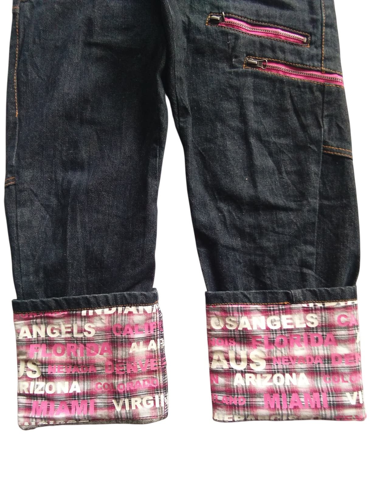 PPFM DOUBLE WAIST💥NYLAUS PUNK STYLE JAPANESE DENIM Size US 29 - 18 Thumbnail