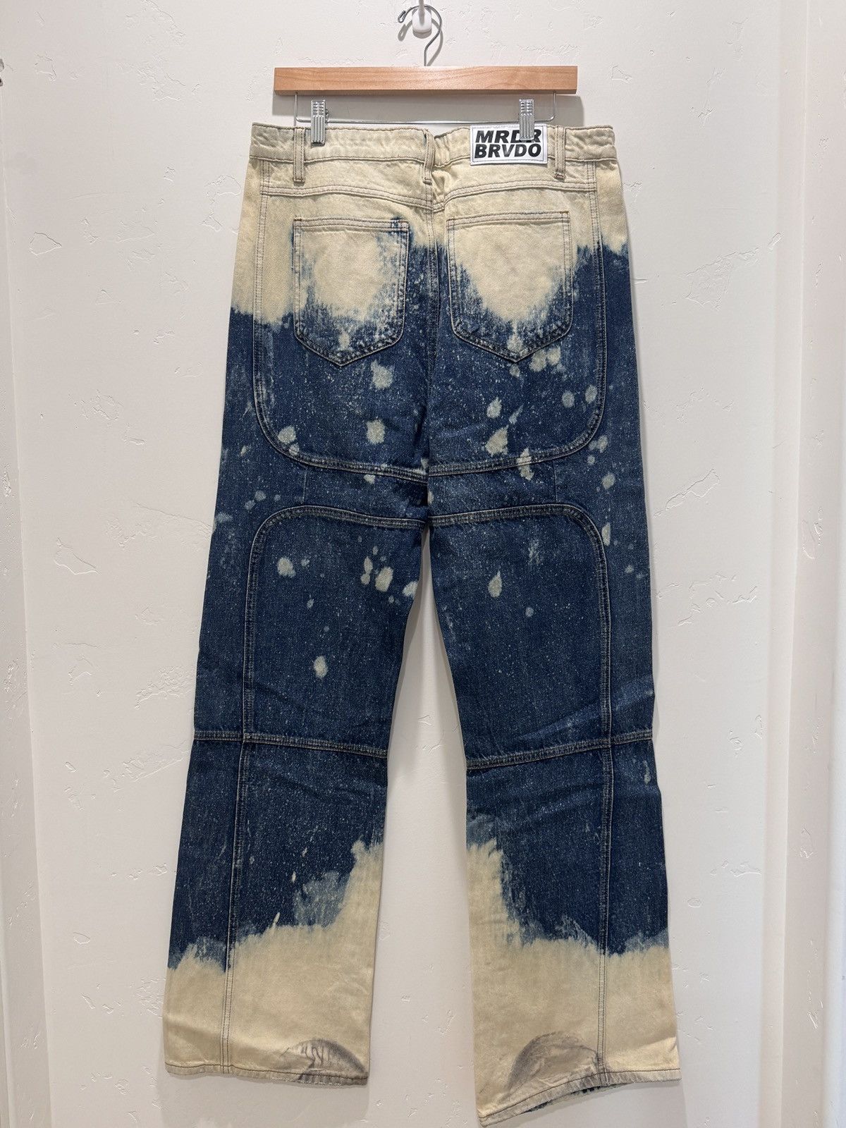 Who Decides War Who Decides War Bleached Signature Denim Indigo/White Size US 34 / EU 50 - 2 Thumbnail