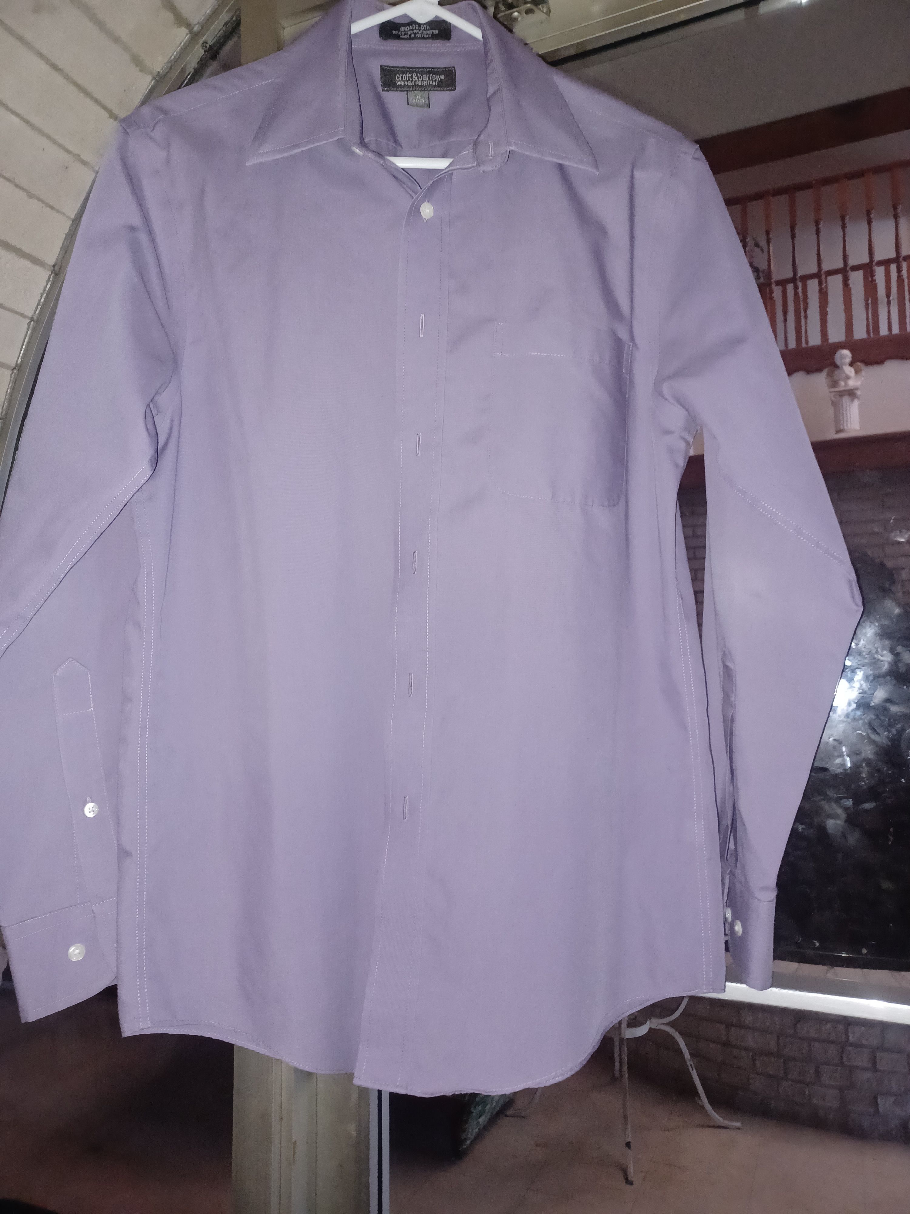 Croft & Barrow Croft & Barrow Men's Button-Up Shirt 15 32/33 Med Purple Size US M / EU 48-50 / 2 - 2 Thumbnail