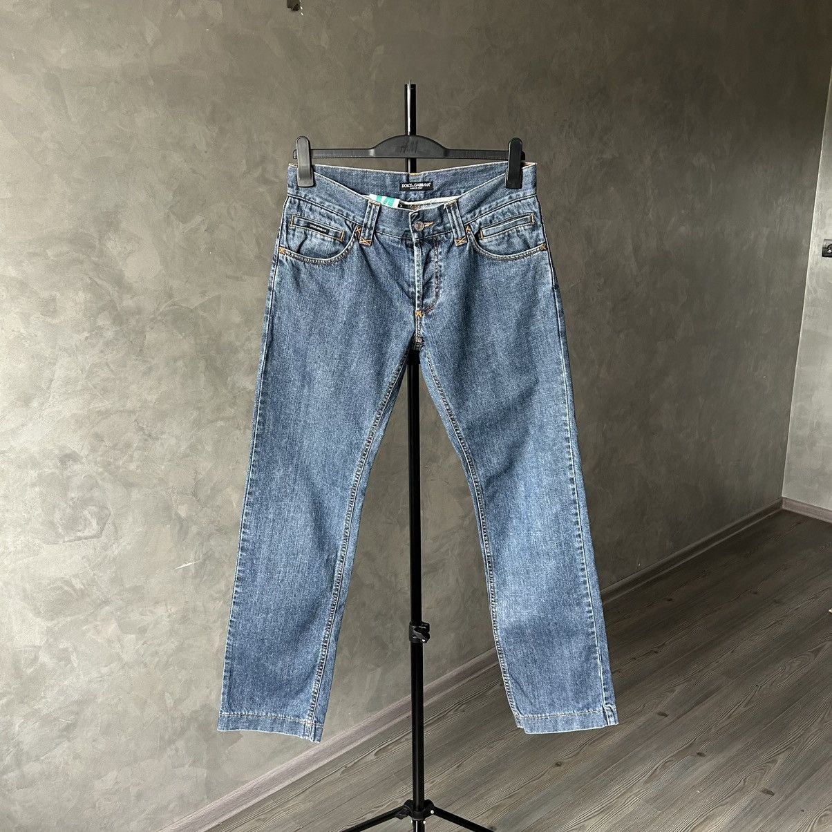 Dolce & Gabbana Vintage Dolce & Gabbana Metal Logo Denim Jeans Y2K Size US 30 / EU 46 - 6 Thumbnail