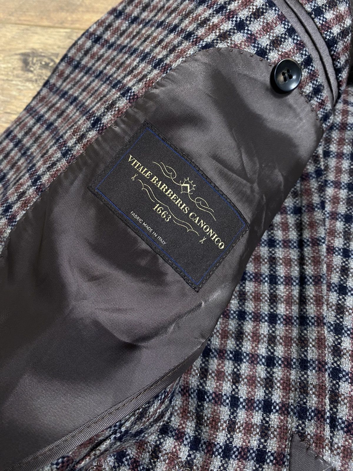 Suitsupply Suitsupply x Vitale Barberis Canonico Wool Check Blazer 48 Size 38R - 7 Thumbnail