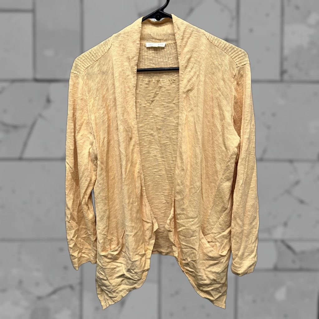 Eileen Fisher Eileen Fisher Blouse Orange Linen Blend Long Sleeve Size L Womens T-Shirt Shirt Regular Collared Solid Size L / US 10 / IT 46 - 1 Thumbnail