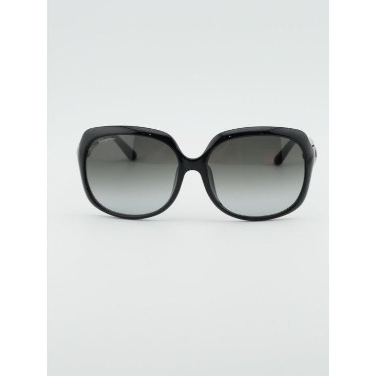 Salvatore Ferragamo Salvatore Ferragamo SF739SA 001 Sunglasses Black Round Frame Size ONE SIZE - 2 Thumbnail