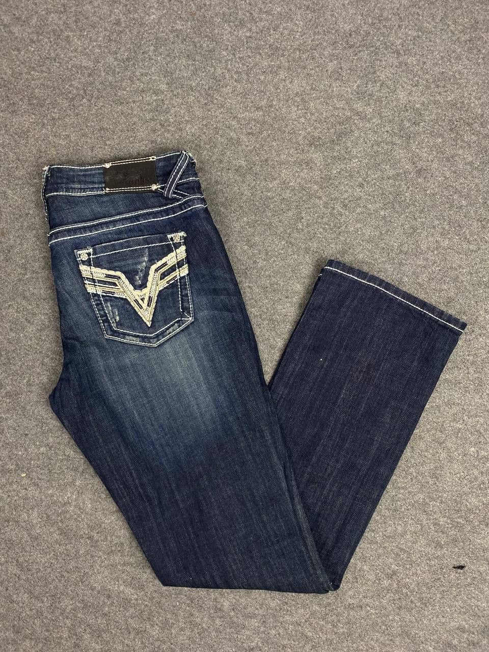 image of Vigoss The Brooklyn Bootcut Distressed Denim, Women's (Size 35)