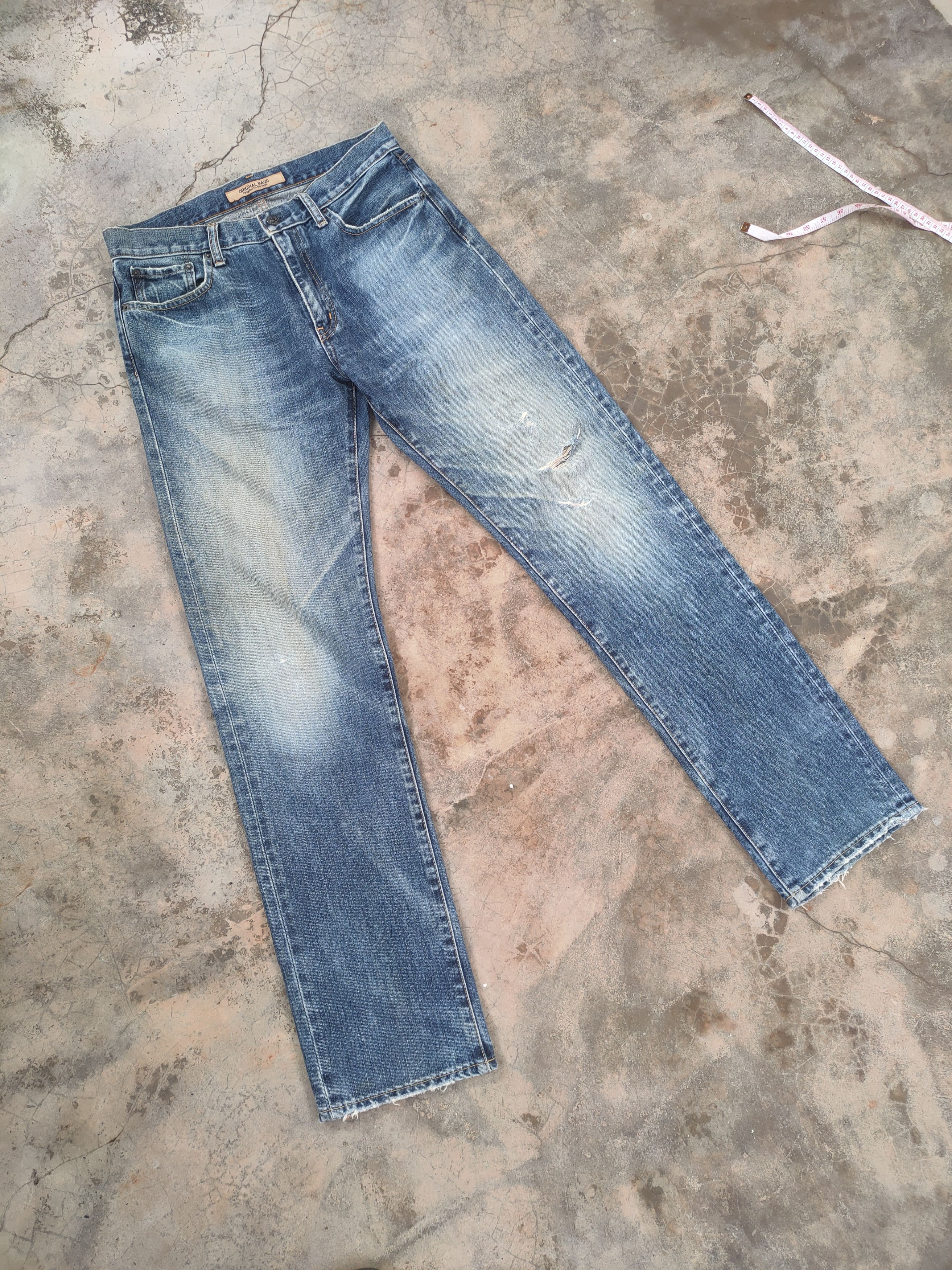 Japanese Brand W32×33 VINTAGE JAPANESE FADED DISTRESSED DENIM JEAN PANTS Size US 32 / EU 48 - 2 Thumbnail