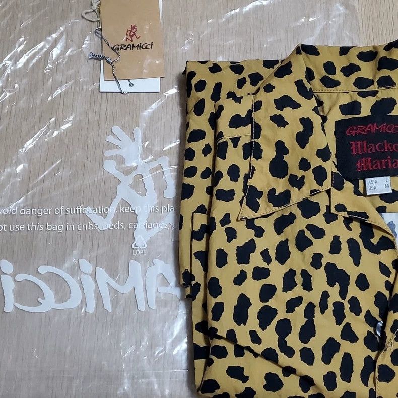 Wacko Maria Wacko Maria X Gramicci Leopard Print Short Sleeve Shirt- DMC Size US M / EU 48-50 / 2 - 1 Thumbnail