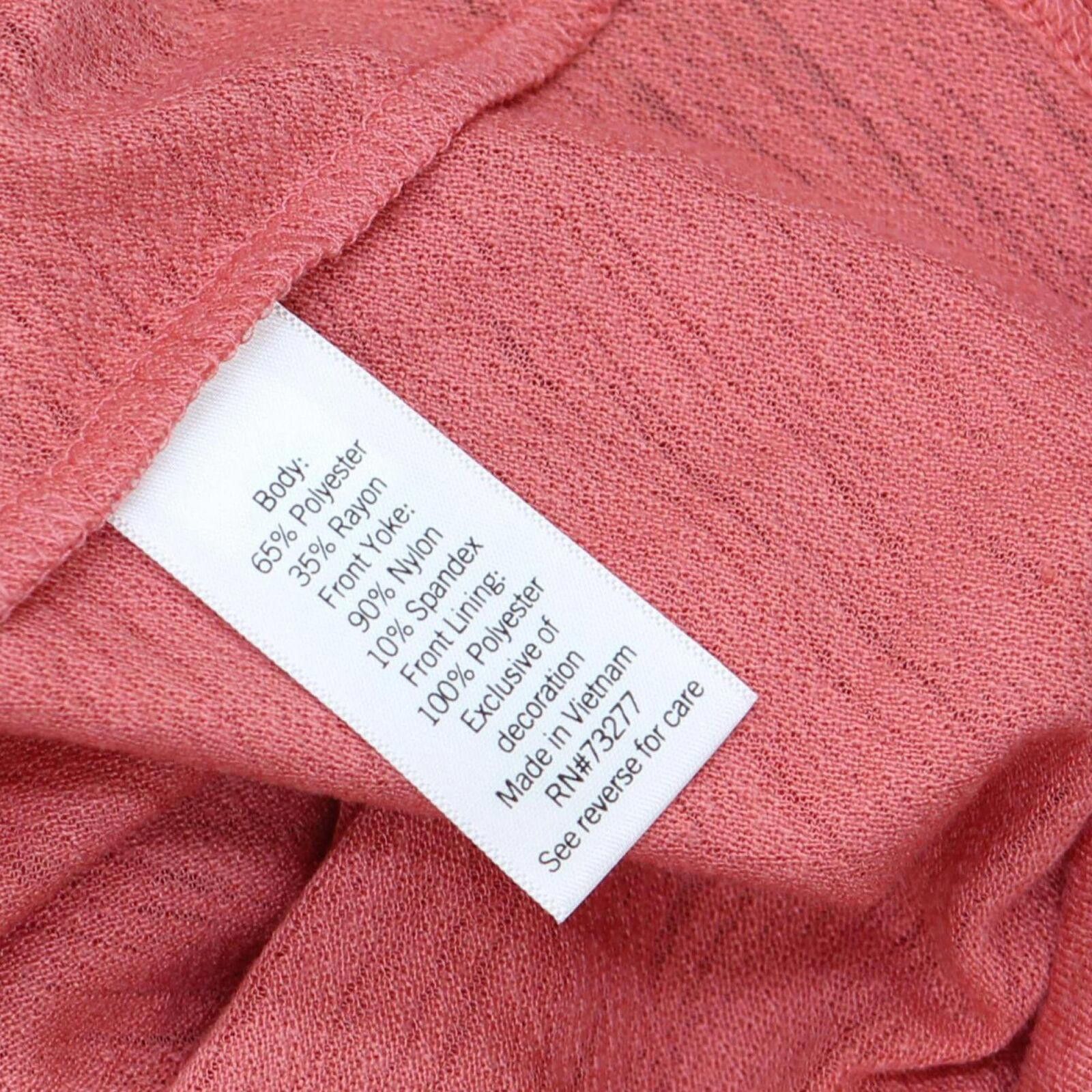Designer NEW Lc Lauren Conrad Sleeve Lace Tank Scented Rose Pink S Size S / US 4 / IT 40 - 4 Thumbnail