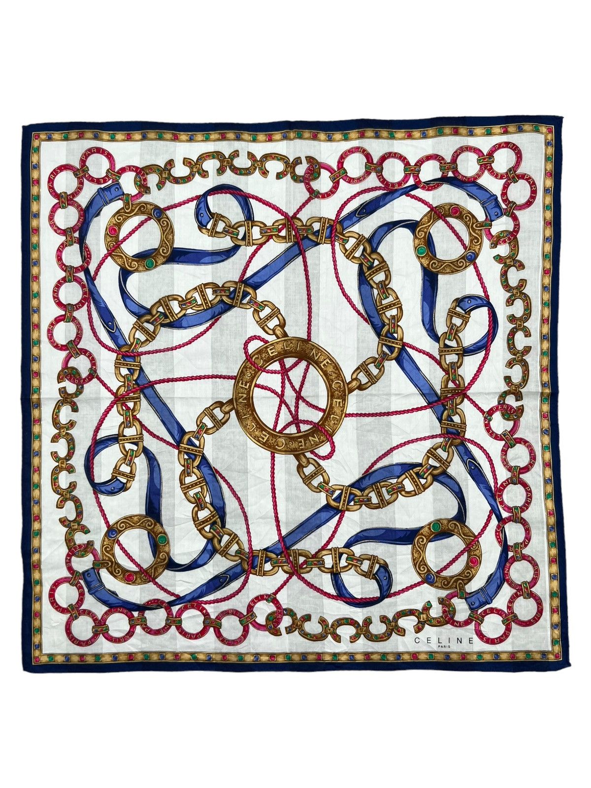 Celine Celine Handkerchief Neckerchief Bandana Pocketsquare Size ONE SIZE - 2 Thumbnail