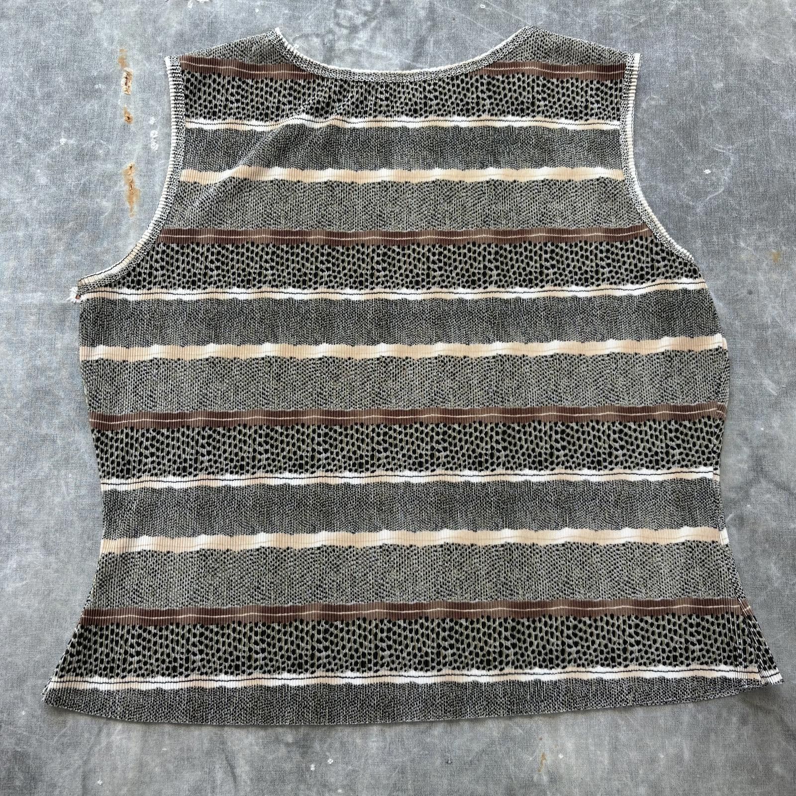 Vintage Vintage 90s Y2K Leopard Snake Pattern Indie Ribbed Tank Top Size L / US 10 / IT 46 - 5 Thumbnail