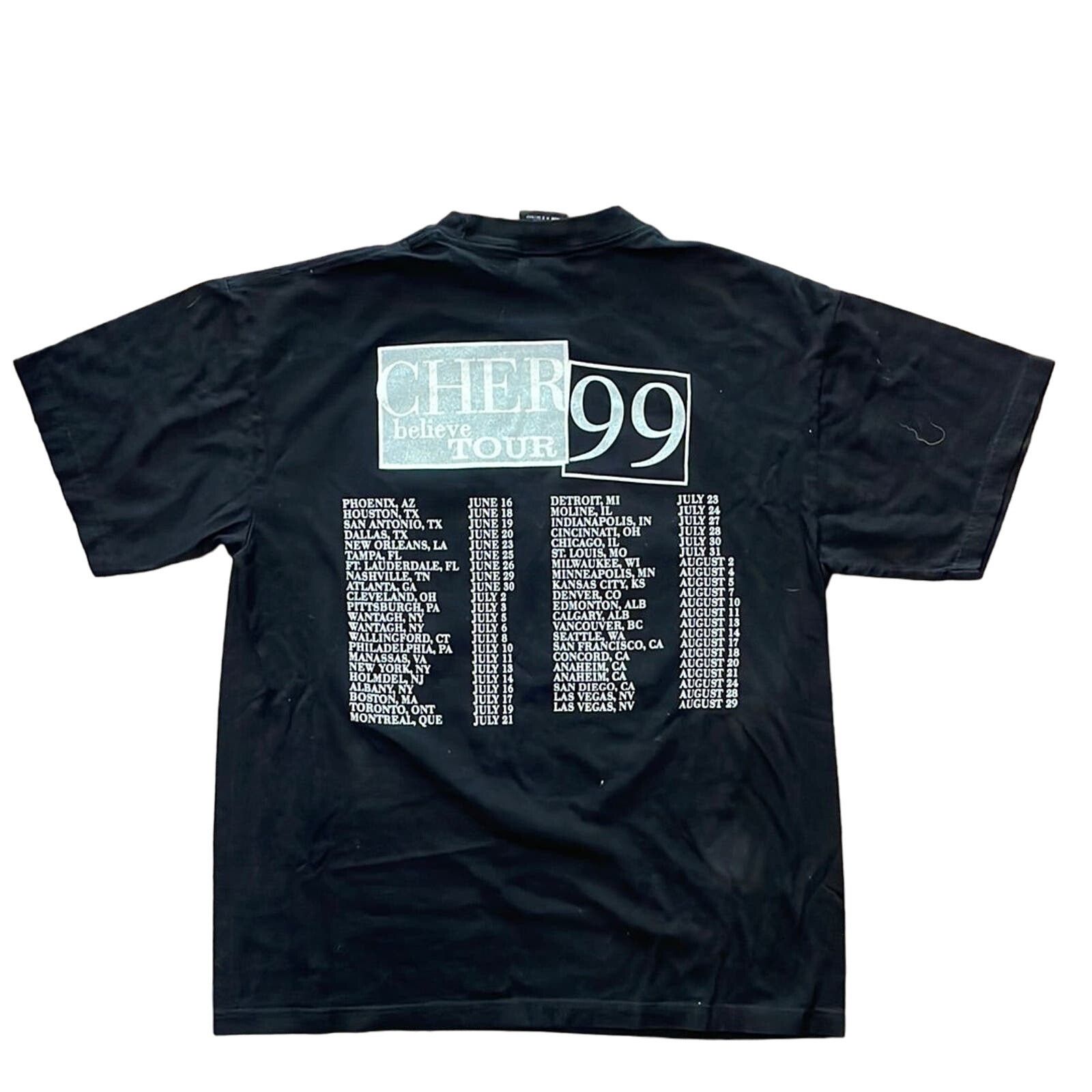 Giant Vintage 1999 Cher Believe Tour Giant T-shirt Large Size US L / EU 52-54 / 3 - 4 Thumbnail