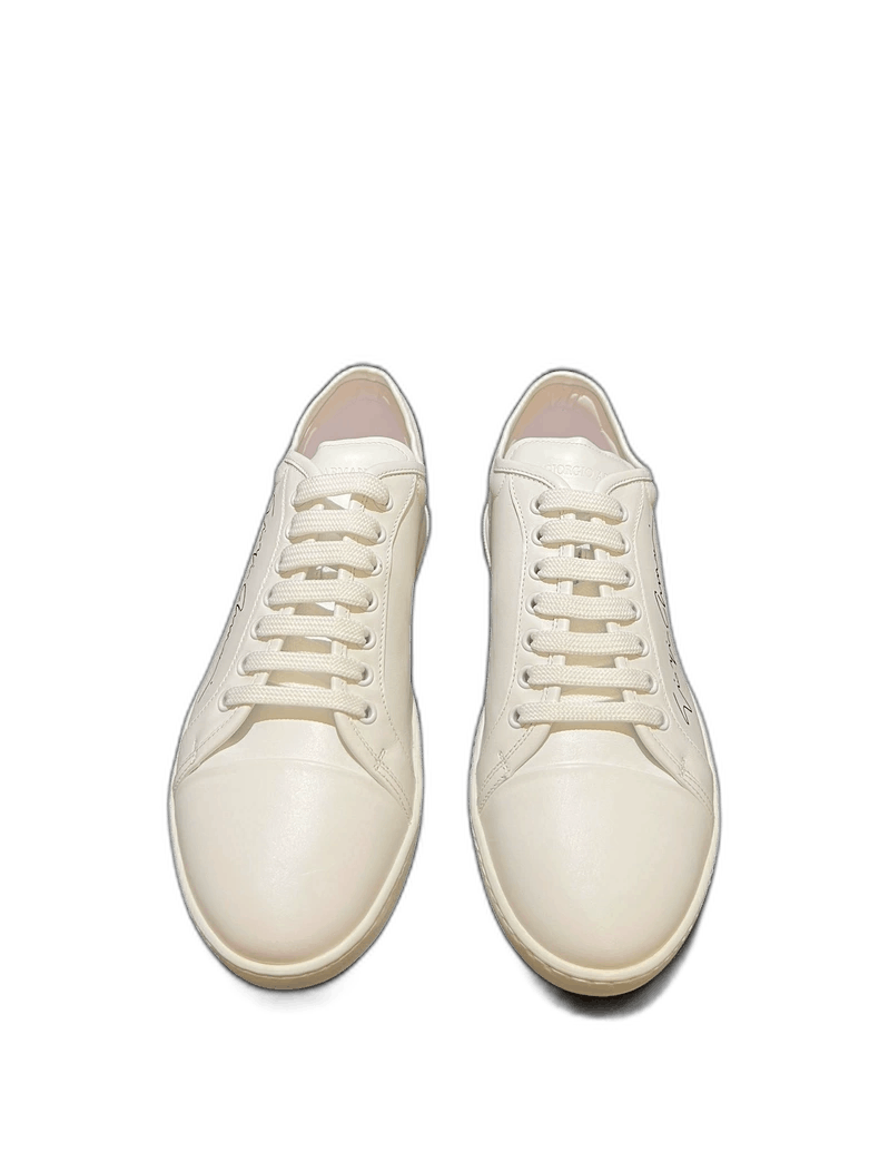 Giorgio Armani white leather sneakers