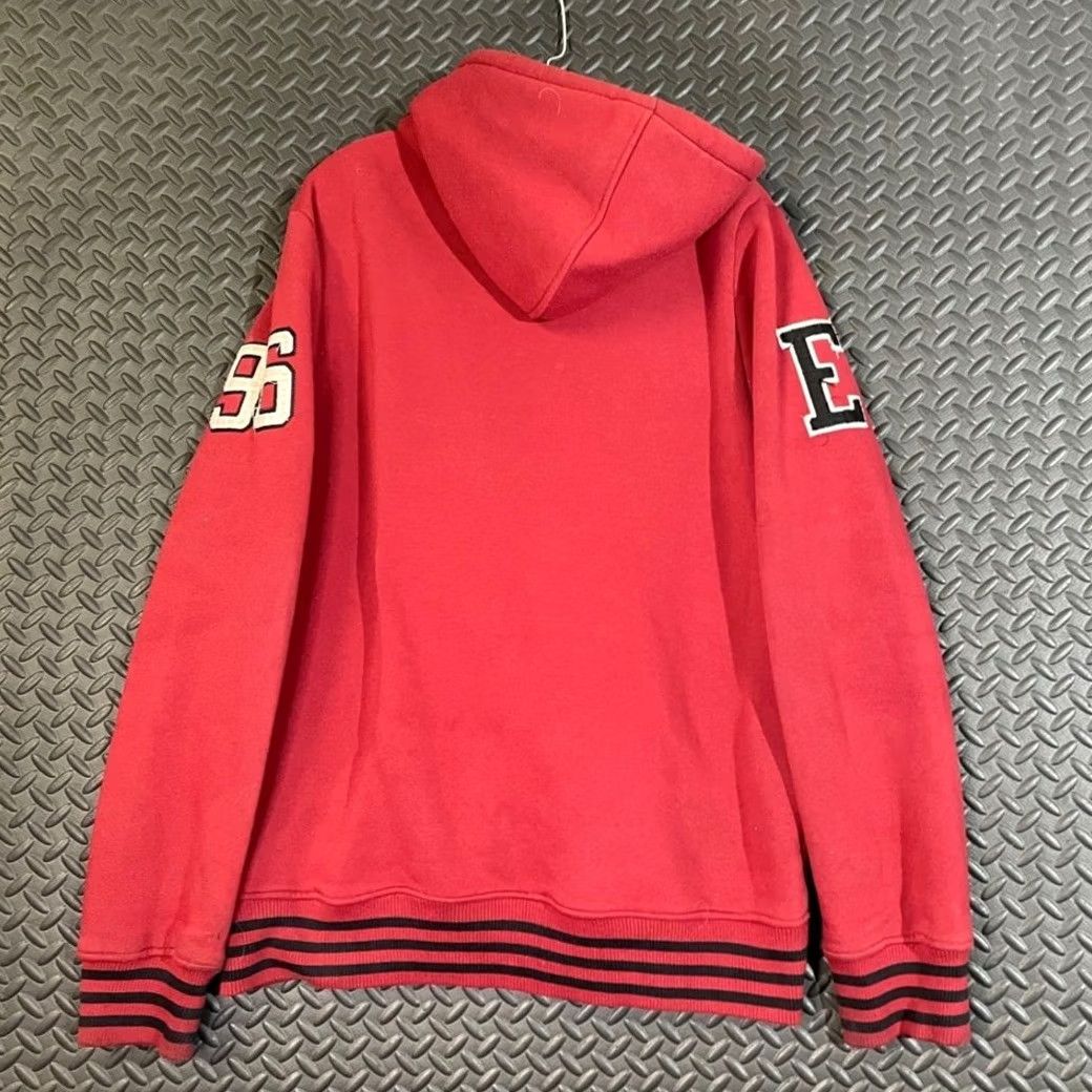 Enyce VINTAGE ENYCE Red E Miami Full Zip Hoodie Sweatshirt Men XL Hip Hop Mens Size US XL / EU 56 / 4 - 2 Thumbnail
