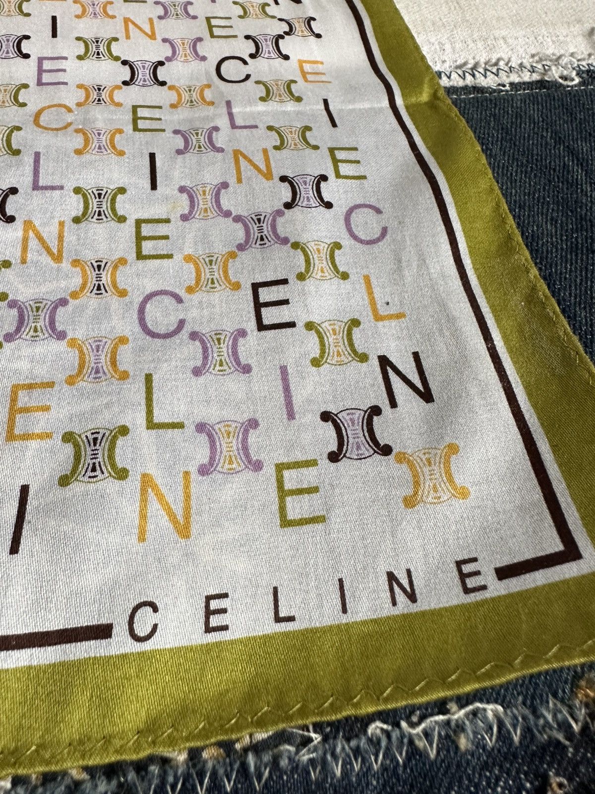 Vintage Vintage Celine Handkerchief/ Neckerchief/ Bandana Size ONE SIZE - 17 Thumbnail