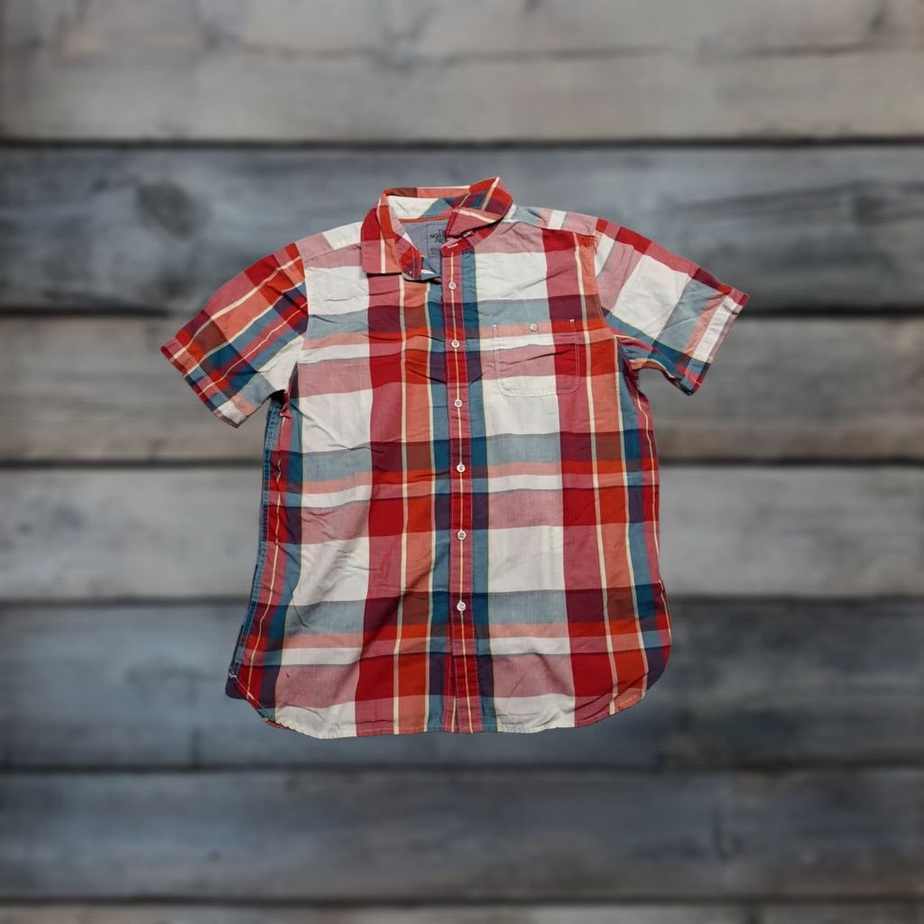 The North Face The North Face Shirt Mens L Red Plaid Camp Lightweight Button-Up Casual Outdoors Regular Fit Size US L / EU 52-54 / 3 - 1 Thumbnail