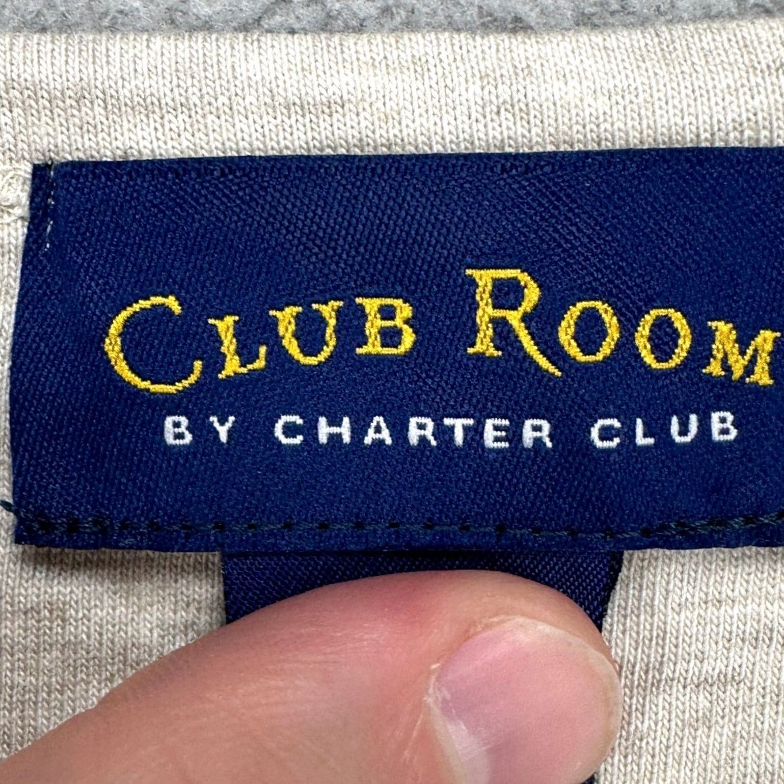 Club Room Club Room Mens Henley T-Shirt XL Light Tan Long Sleeve Tee 100% Cotton NEW Size US XL / EU 56 / 4 - 5 Thumbnail