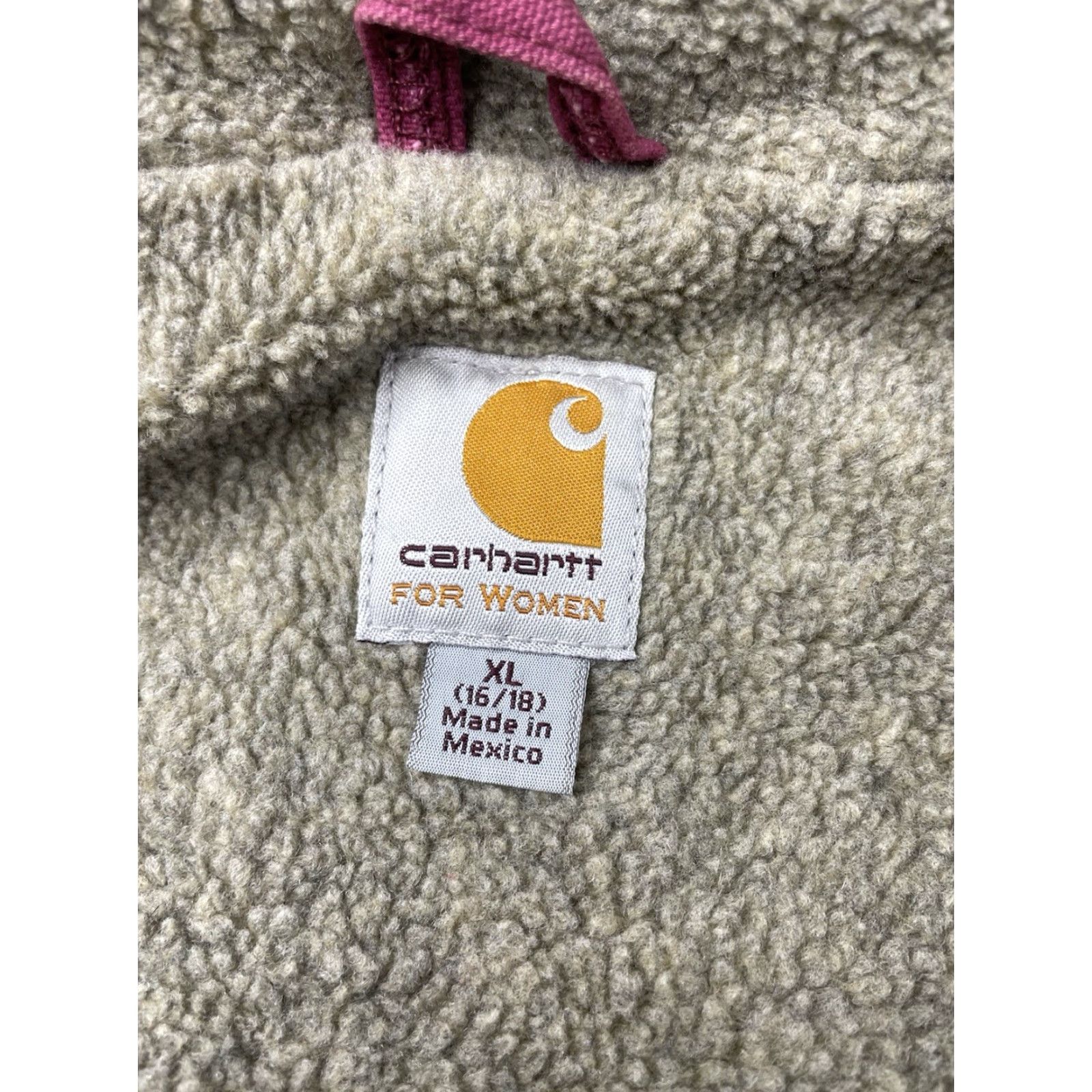 Carhartt VINTAGE Carhartt Vest Women’s XL 16/18 Pink WV001 Sherpa Lined Distressed Rare Y2K Size XL / US 12-14 / IT 48-50 - 4 Thumbnail