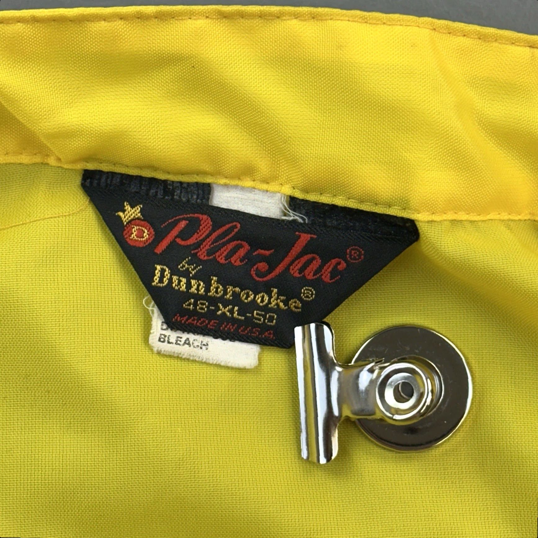 Dunbrooke VINTAGE Dunbrooke Jacket Mens XL Yellow Striped Windbreaker USA Pla-Jac Size US XL / EU 56 / 4 - 7 Thumbnail