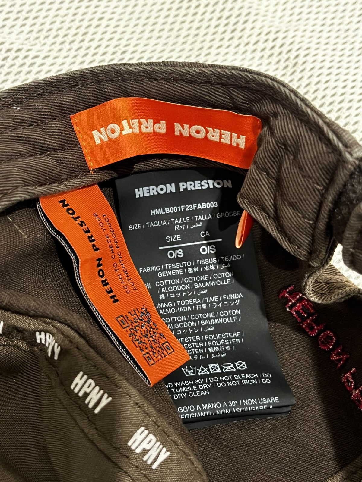 Heron Preston Heron Preston STFU Distressed Hat (unisex) Size ONE SIZE - 18 Thumbnail