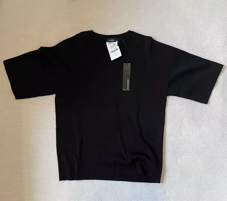Jil Sander Jil Sander Oversized knit short sleeve Size L / US 10 / IT 46 - 1 Thumbnail