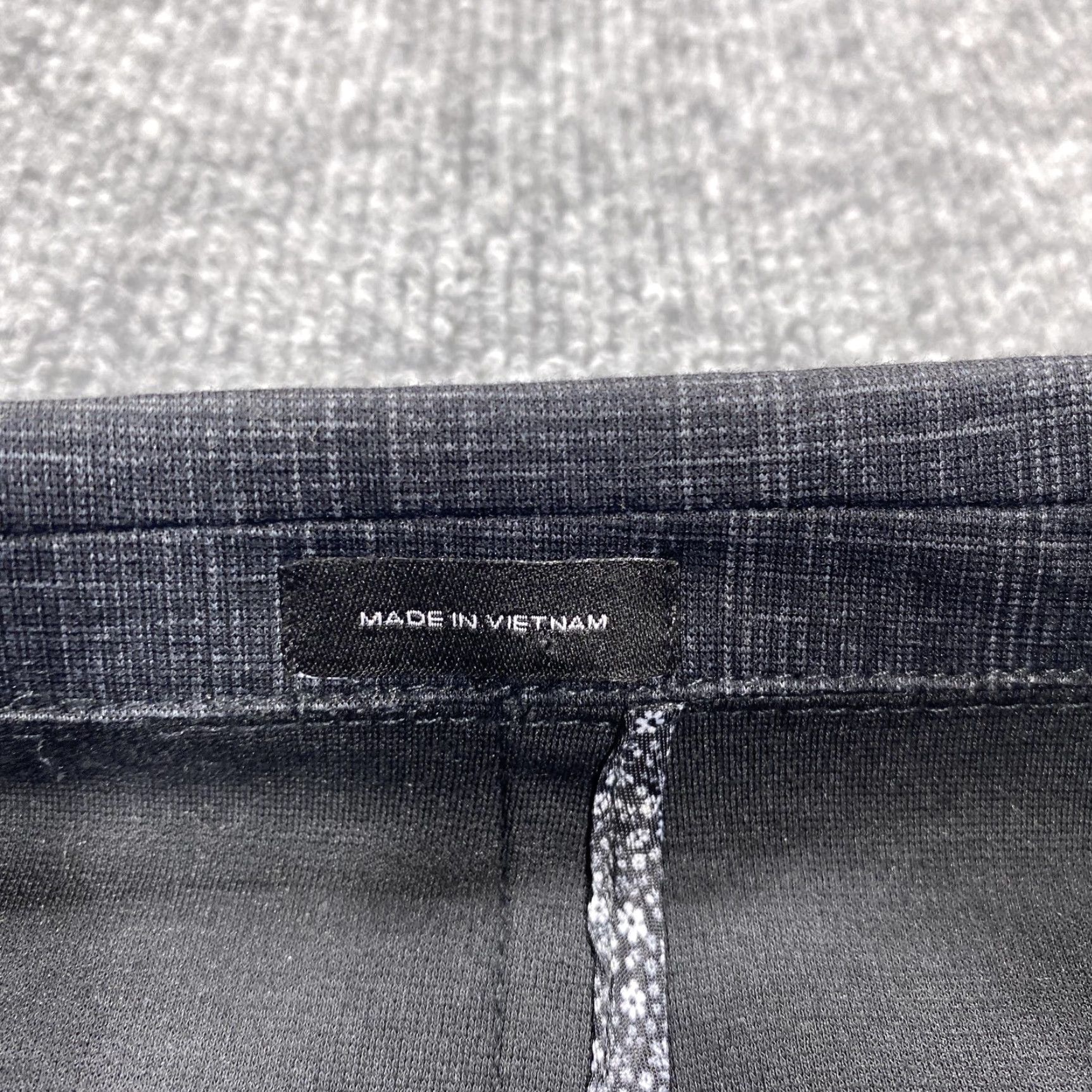 Vintage J Ferrar Blazer Mens M 38/40 Long Gray Check Slim Fit Two Button Suit Jacket Size 38R - 3 Thumbnail