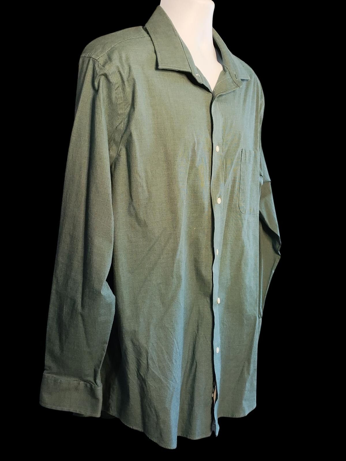 Croft & Barrow Croft & Barrow Men's Long Sleeve Casual Shirt in Light Green Size 38R - 4 Thumbnail