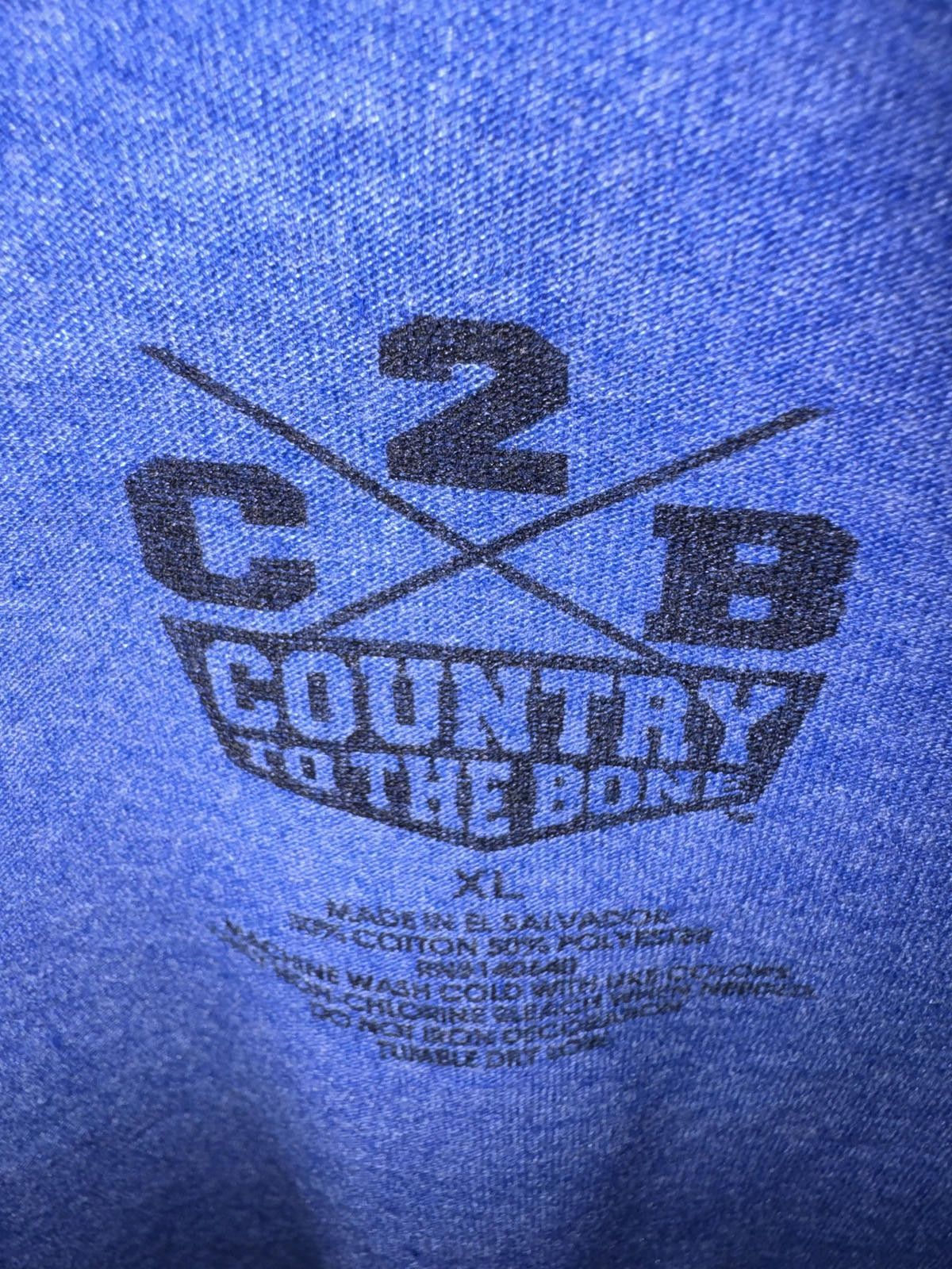 Other Country to the Bone Blue Long Sleeve T-Shirt with Dog Print Size US XL / EU 56 / 4 - 3 Thumbnail