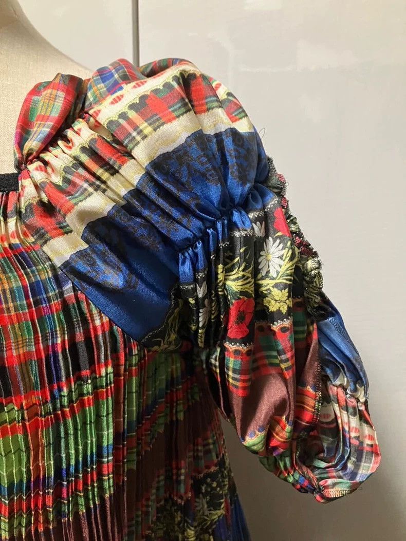 Comme des Garcons Comme Des Garcons Blue patterned dress Size M / US 6-8 / IT 42-44 - 6 Thumbnail