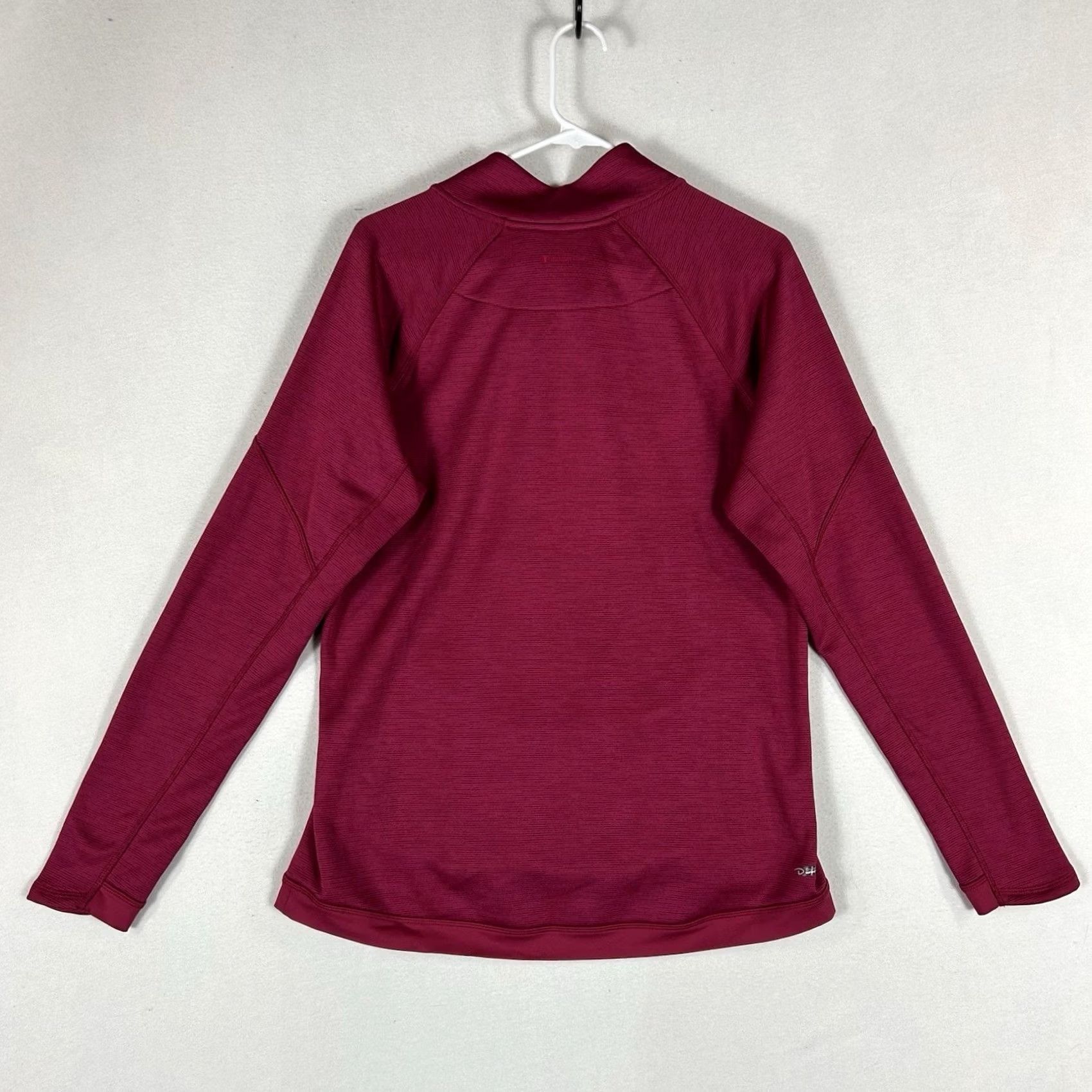 Champion Champion Powertrain Long Sleeve Pullover Womens Large 1/4 Zip Red Casual Activewear Shirts Size L / US 10 / IT 46 - 7 Thumbnail