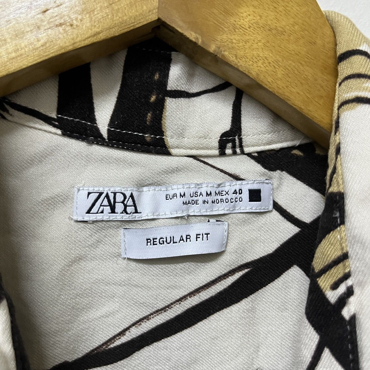 Designer × Zara Zara Abstract Print Button Up Shirt Size US M / EU 48-50 / 2 - 3 Thumbnail