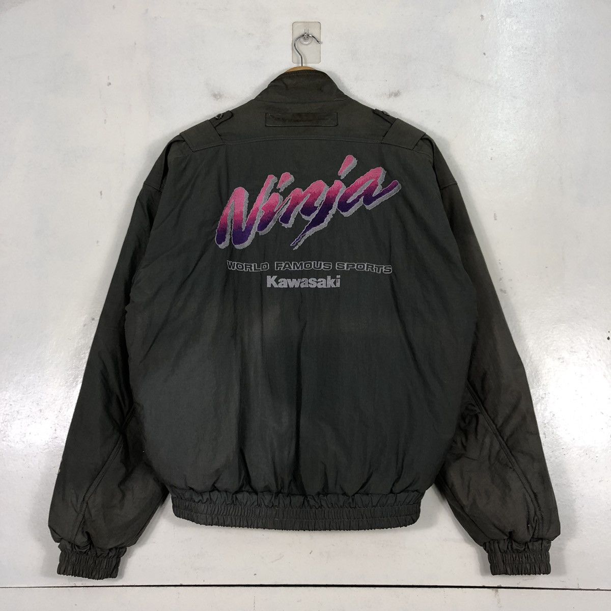Other Vintage Kawasaki Ninja Bomber Jacket Size US M / EU 48-50 / 2 - 1 Thumbnail