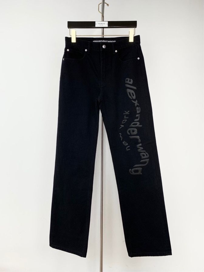 Alexander Wang Alexander Wang Jeans Black Denim Pants (Size 26) Size 26" / US 2 / IT 38 - 1 Thumbnail