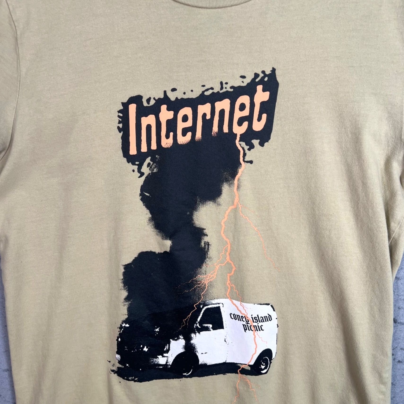 Vintage Coney Island Picnic Organic Cotton T Shirt Mens Small Internet Graphic Size US S / EU 44-46 / 1 - 5 Thumbnail