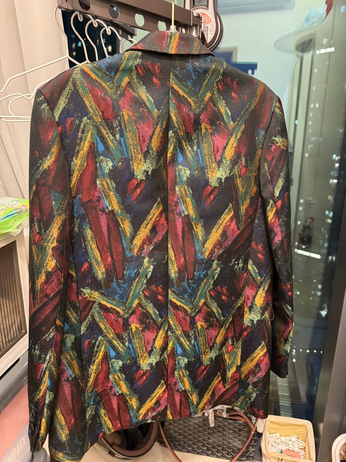 image of Hedi Slimane x Saint Laurent Paris 2014 Multi Color Blazer, Men's (Size Small)