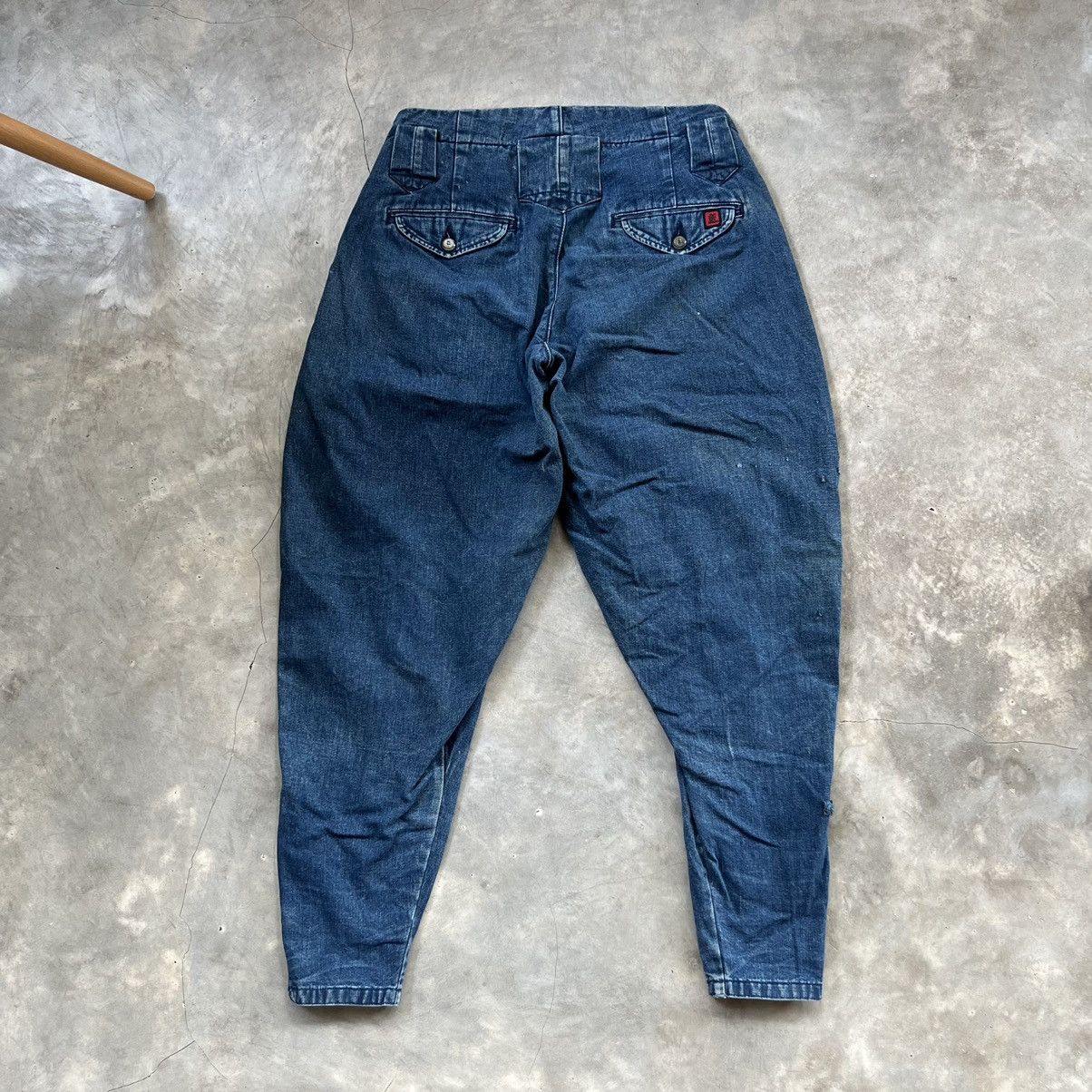Japanese Brand Vintage Takumi Faded Balloon denim pants Size US 33 - 2 Thumbnail
