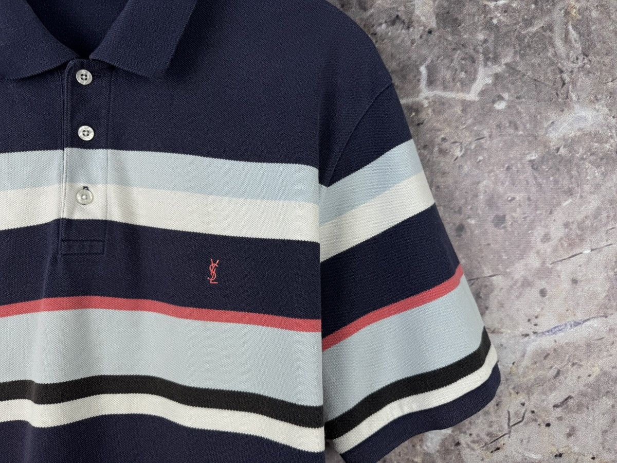 Yves Saint Laurent Men’s Yves Saint Laurent Striped Polo Shirt Size XXL Size US XXL / EU 58 / 5 - 5 Thumbnail