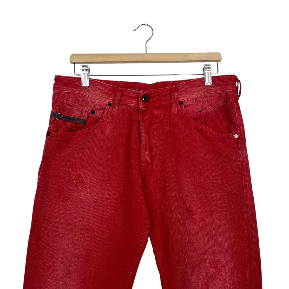 Diesel Vintage Diesel Italian Designer Avant Garde Denim Jeans Size US 34 / EU 50 - 2 Thumbnail