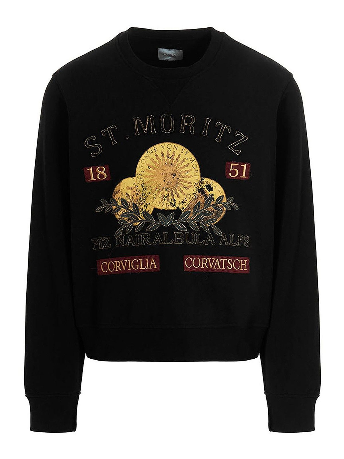 Bally o1y1224 Long Sleeves Curling Capsule Sweatshirt in Black Size US S / EU 44-46 / 1 - 1 Thumbnail