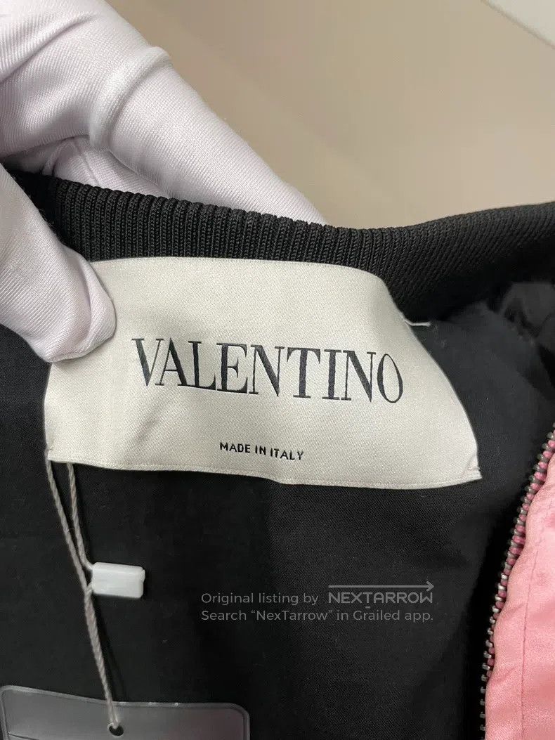 Valentino Valentino Aqua pink black embroidered mulberry silk jacket Size XL / US 12-14 / IT 48-50 - 3 Thumbnail