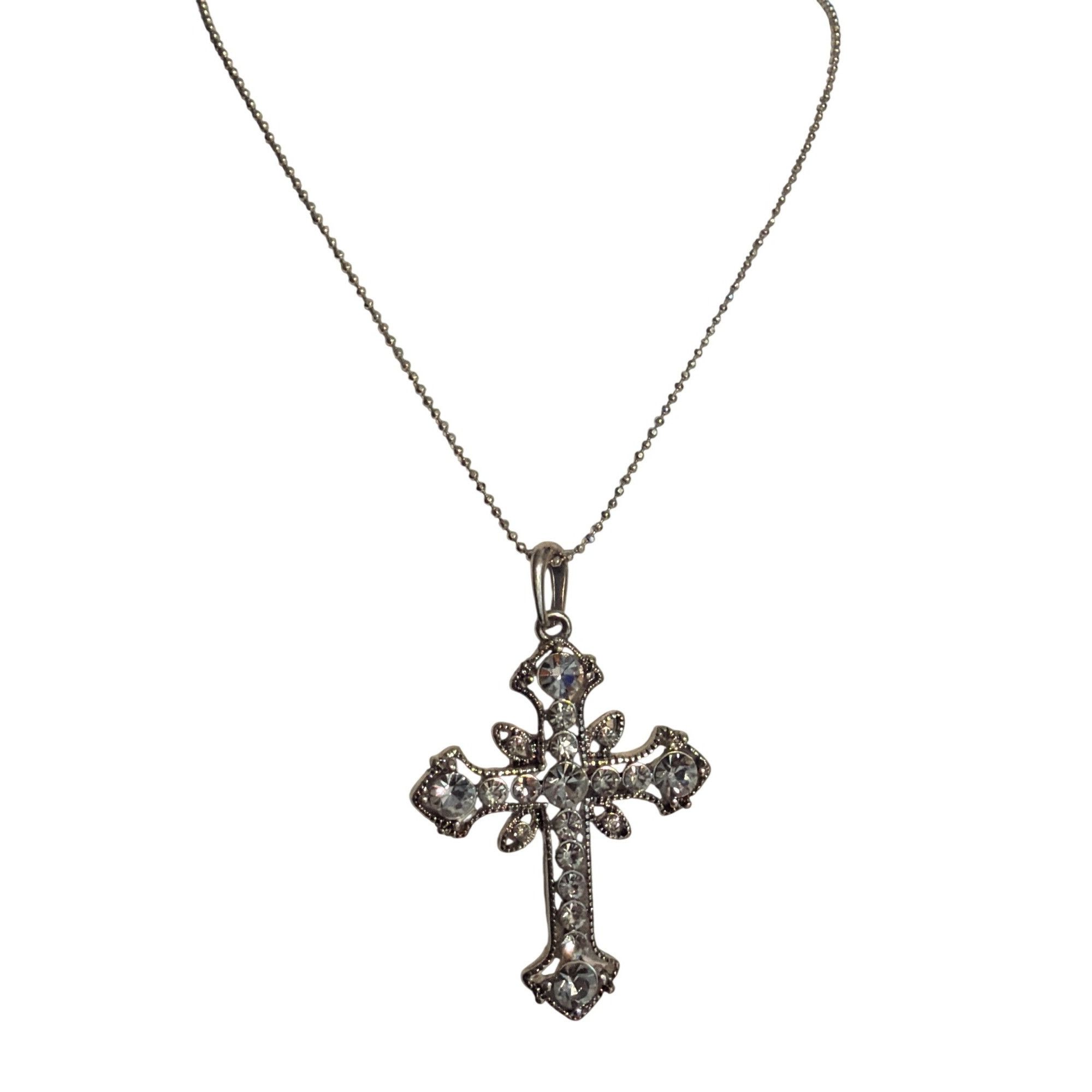Other Premier Designs Celtic Cross Pendant Necklace Ball Chain Sil Size ONE SIZE - 1 Thumbnail