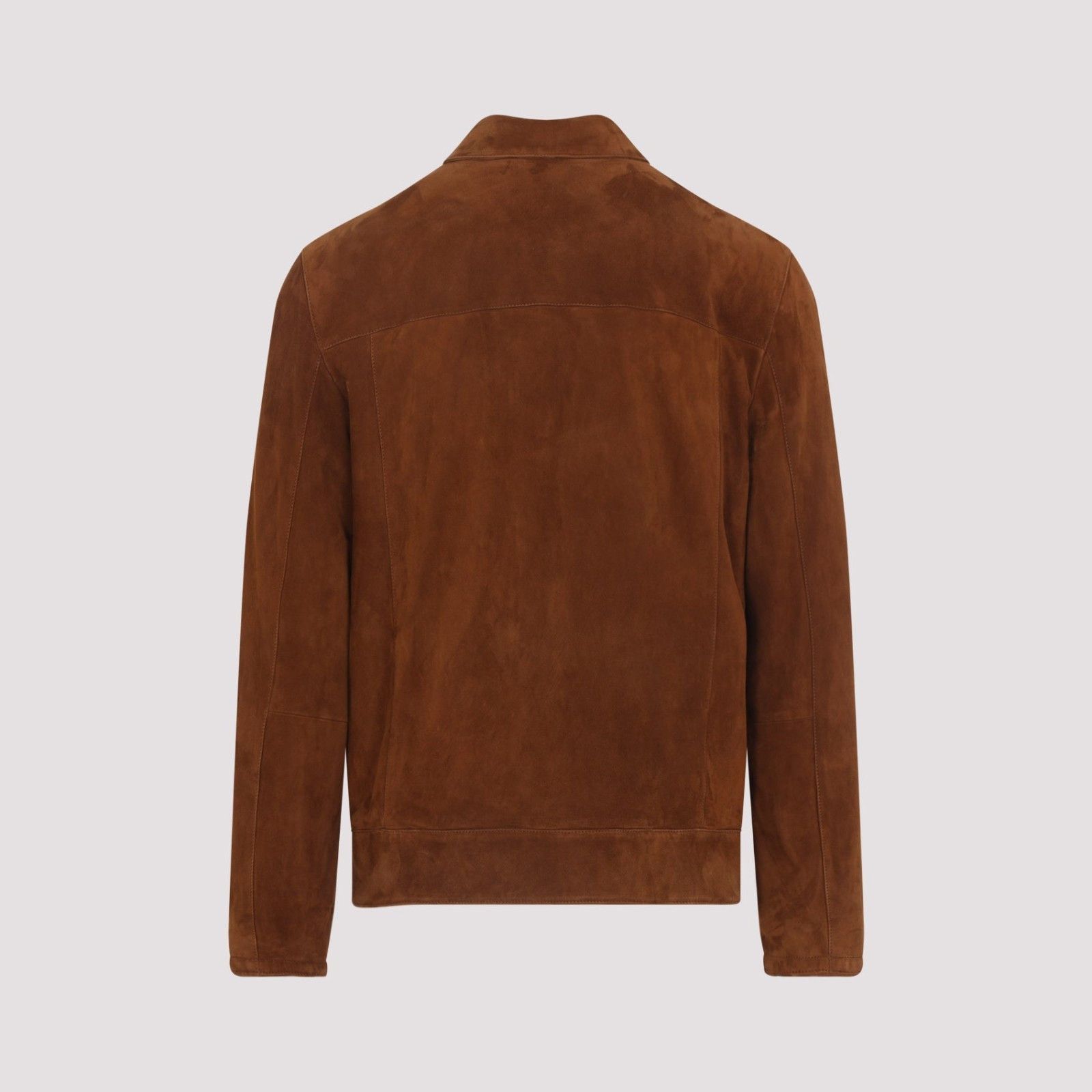 Brioni BRIONI Teak Suede Bomber Jacket New & Authentic (Men's size: Size US L / EU 52-54 / 3 - 2 Thumbnail