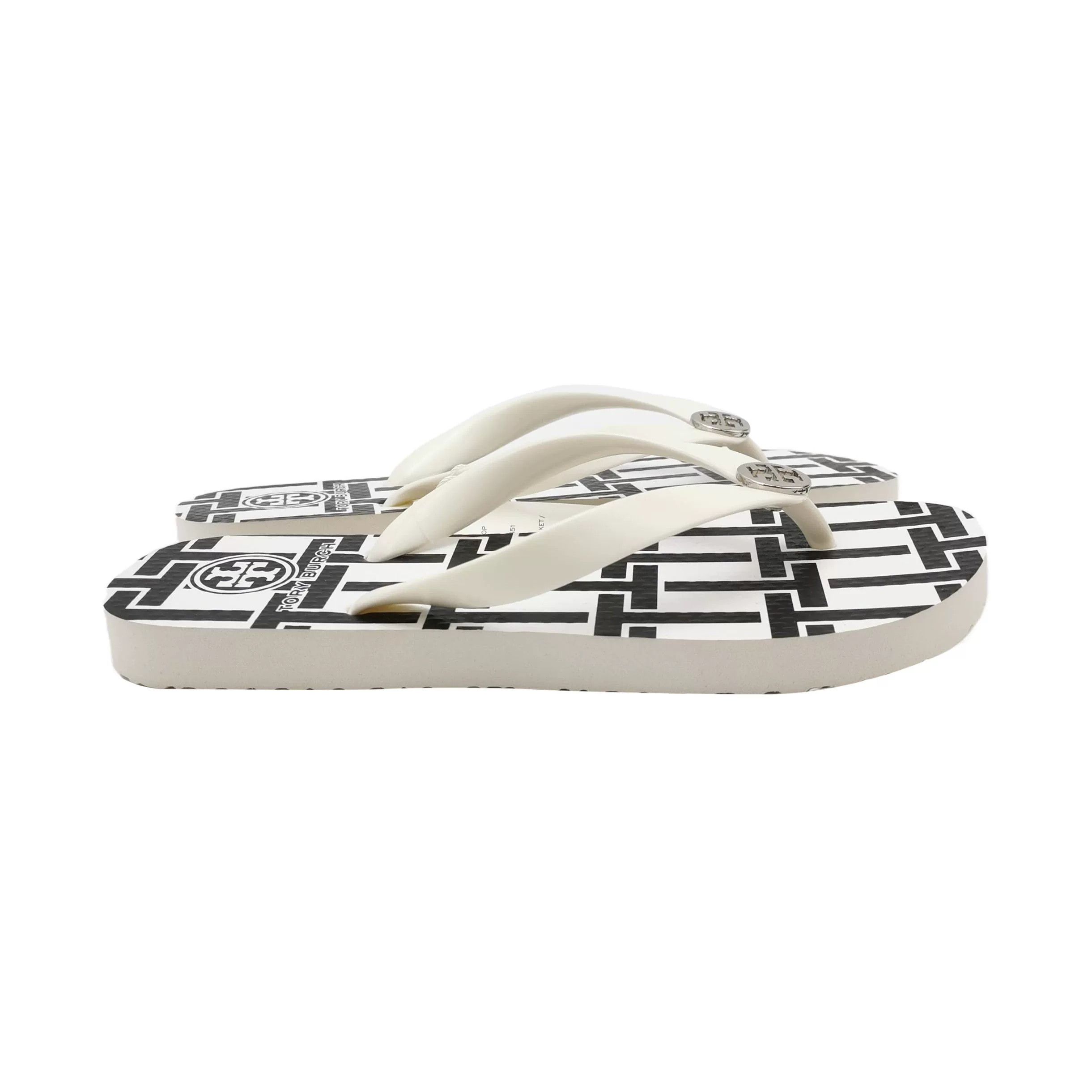 Tory Burch Tory Burch Double T Logo Thong Sandals Size US 4.5 / IT 34.5 - 1 Thumbnail