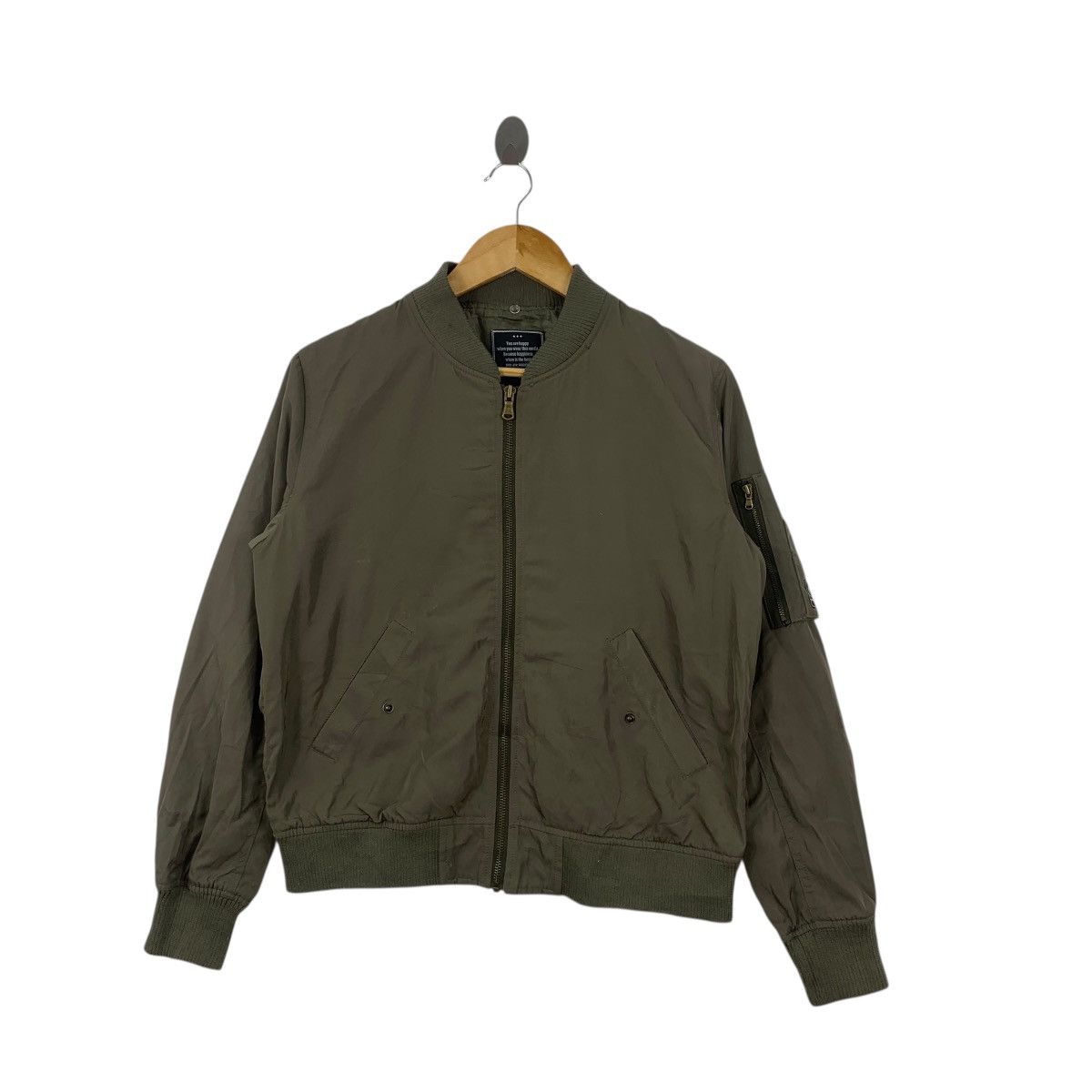 Other PRIVATE PAUSE JAPAN MA-1 Fighter Bomber Jacket Zipper Pilot Size M / US 6-8 / IT 42-44 - 3 Thumbnail