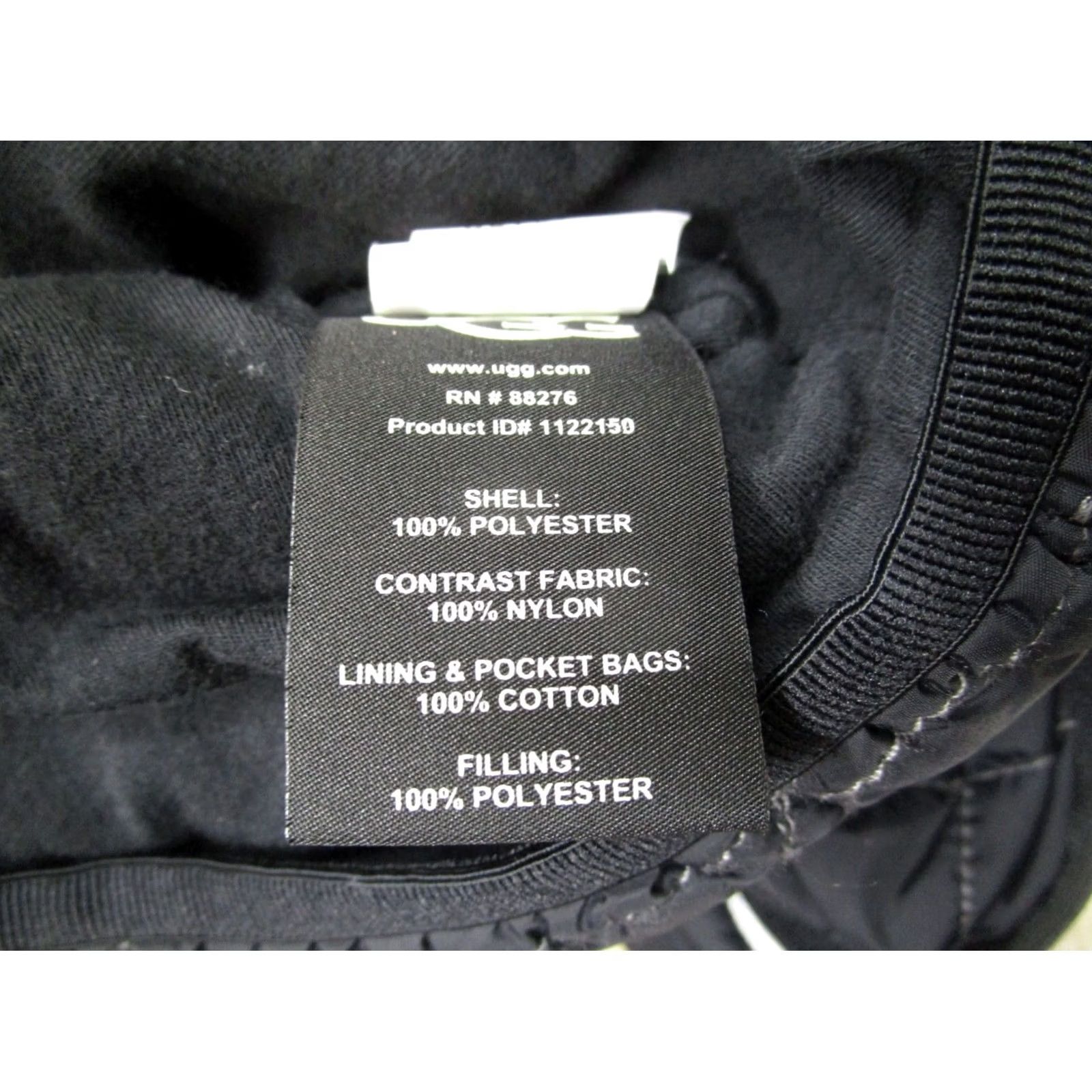 Ugg UGG Australia Jacket Women M Black Geometric Quilted Full Zip Pockets Insulated Winter Style: Classic Outdoor Preppy Size M / US 6-8 / IT 42-44 - 7 Thumbnail