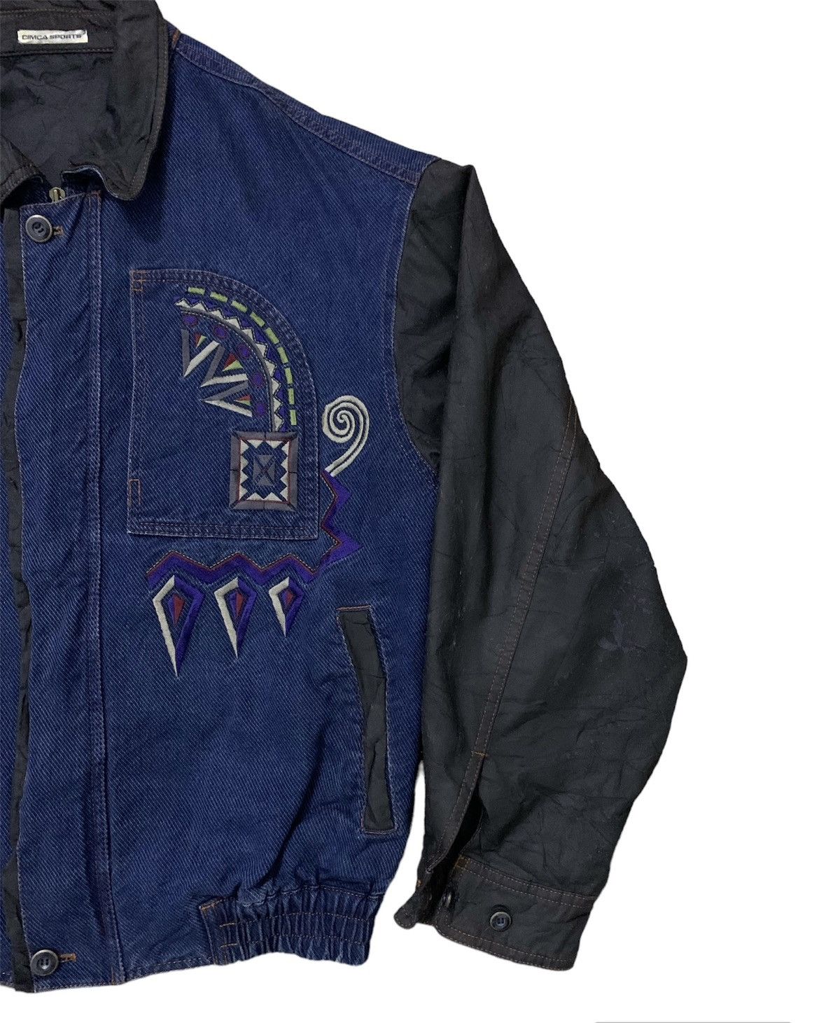 Other Vintage ART Denim/Varsity patch pocket Jacket(B) Size US L / EU 52-54 / 3 - 3 Thumbnail