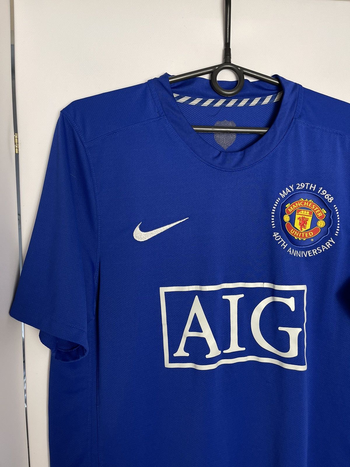 Nike × Vintage Vintage Nike Manchester United blue rare size M Size US M / EU 48-50 / 2 - 4 Thumbnail
