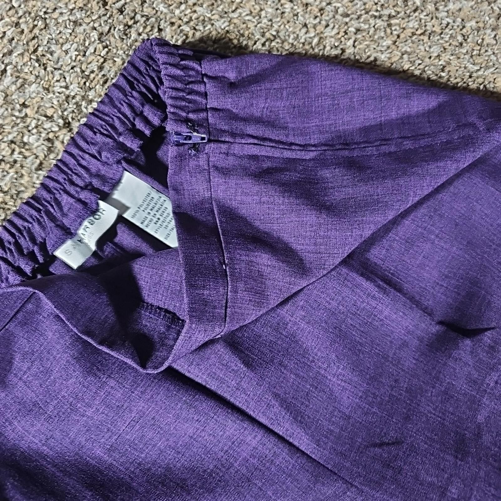 Other Sag Harbor Dress Purple Pant Suit 3 Piece Sz 16 Size XXL / US 16-18 / IT 52-54 - 7 Thumbnail