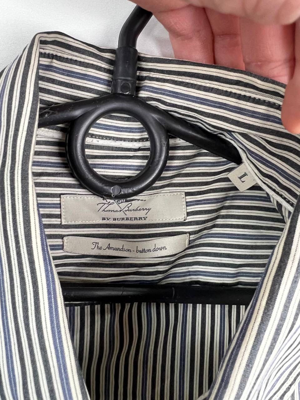 Vintage Thomas Burberry luxury shirts size L Size US L / EU 52-54 / 3 - 3 Thumbnail