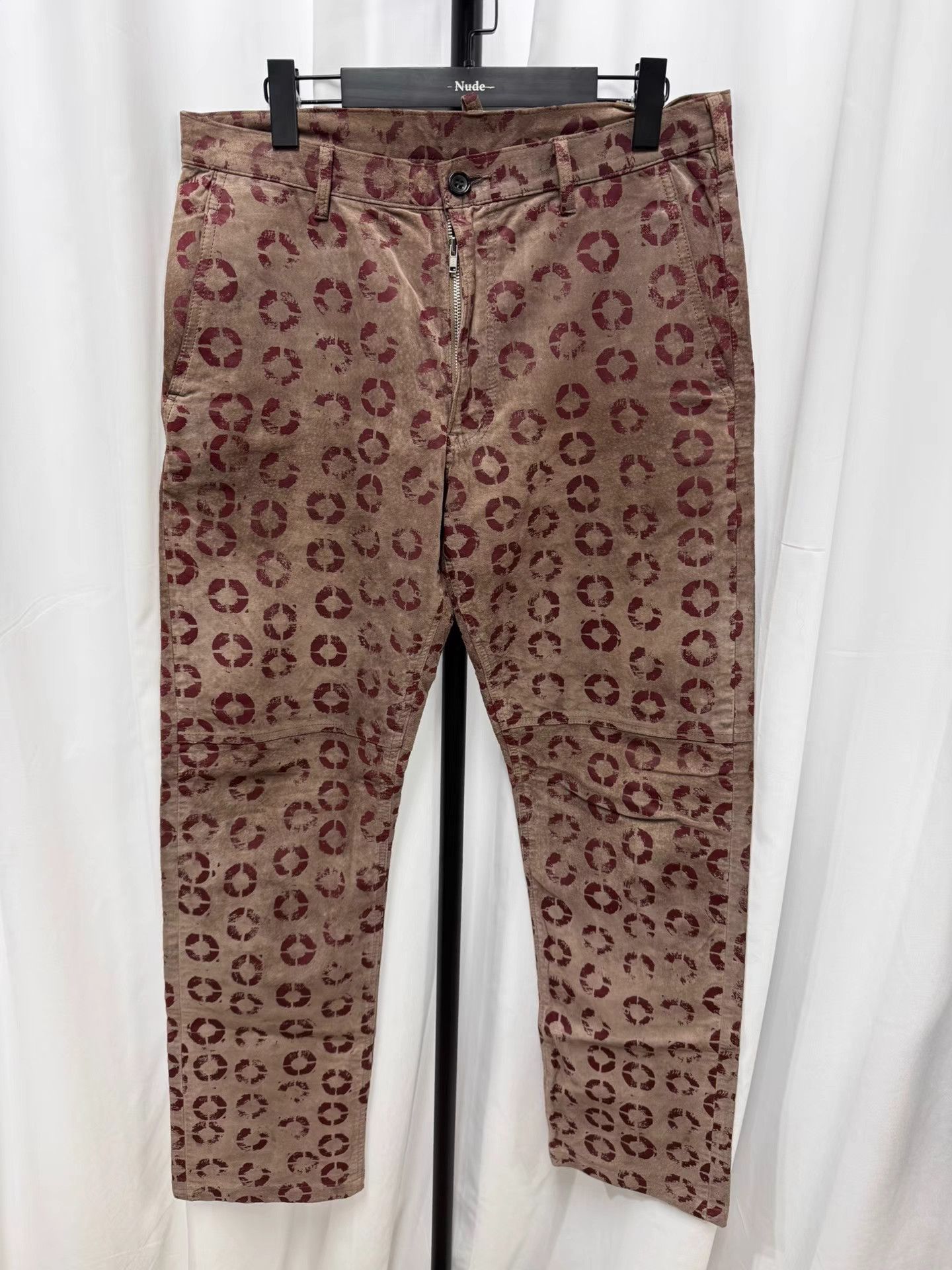 Comme des Garcons Homme Plus Comme des garcons homme plus Suede Lip Print Pants K20 Size US 35 - 1 Thumbnail